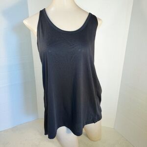 NWT Nike Womens Black Yoga Dri fit Crossback Tank Top size S